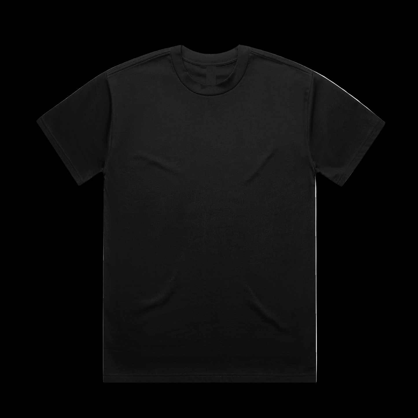 HNU HEAVY COTTON TEES IN BLACK - 3 PACK