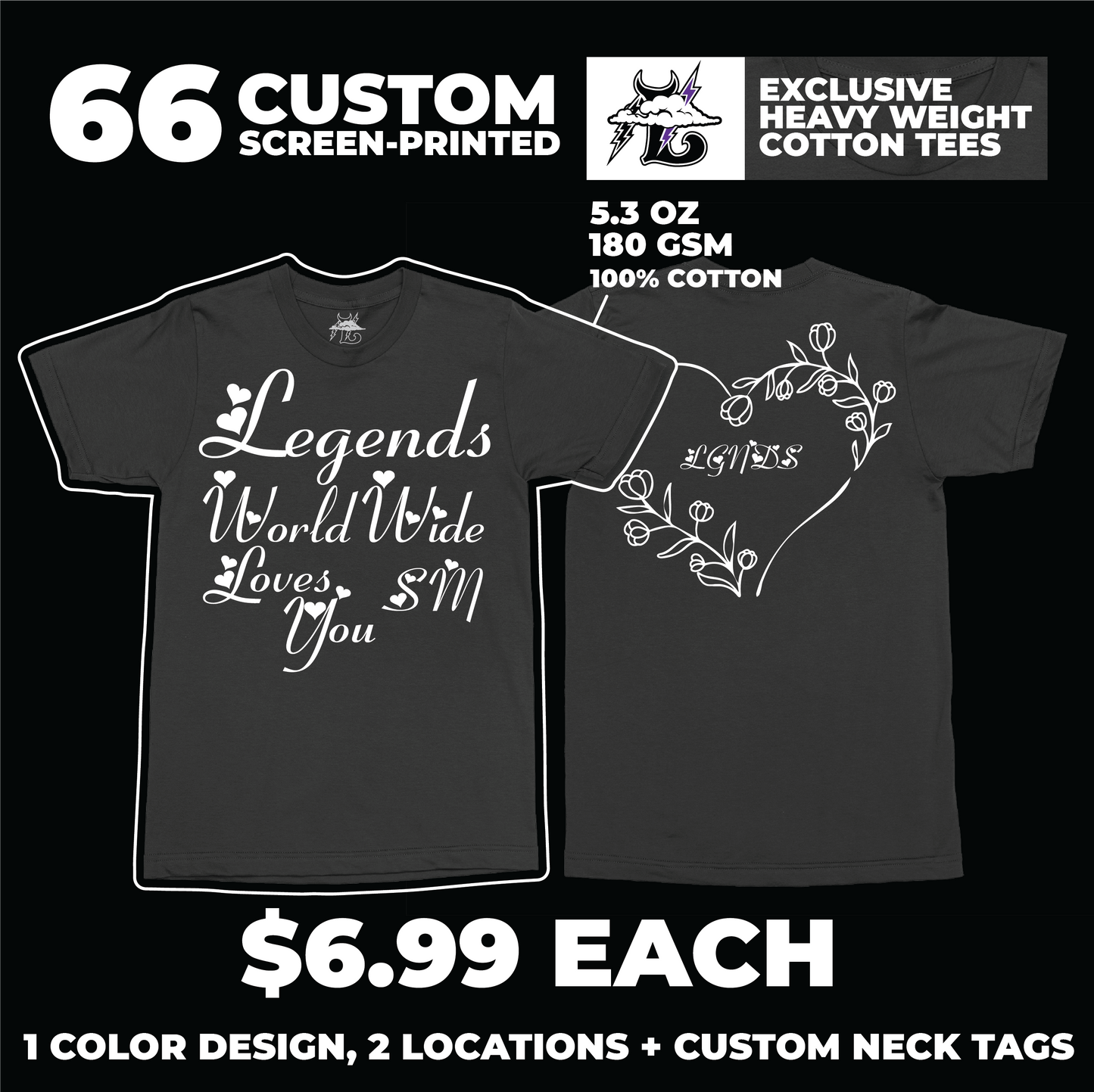 66 LEGENDS EXCLUSIVE TEES