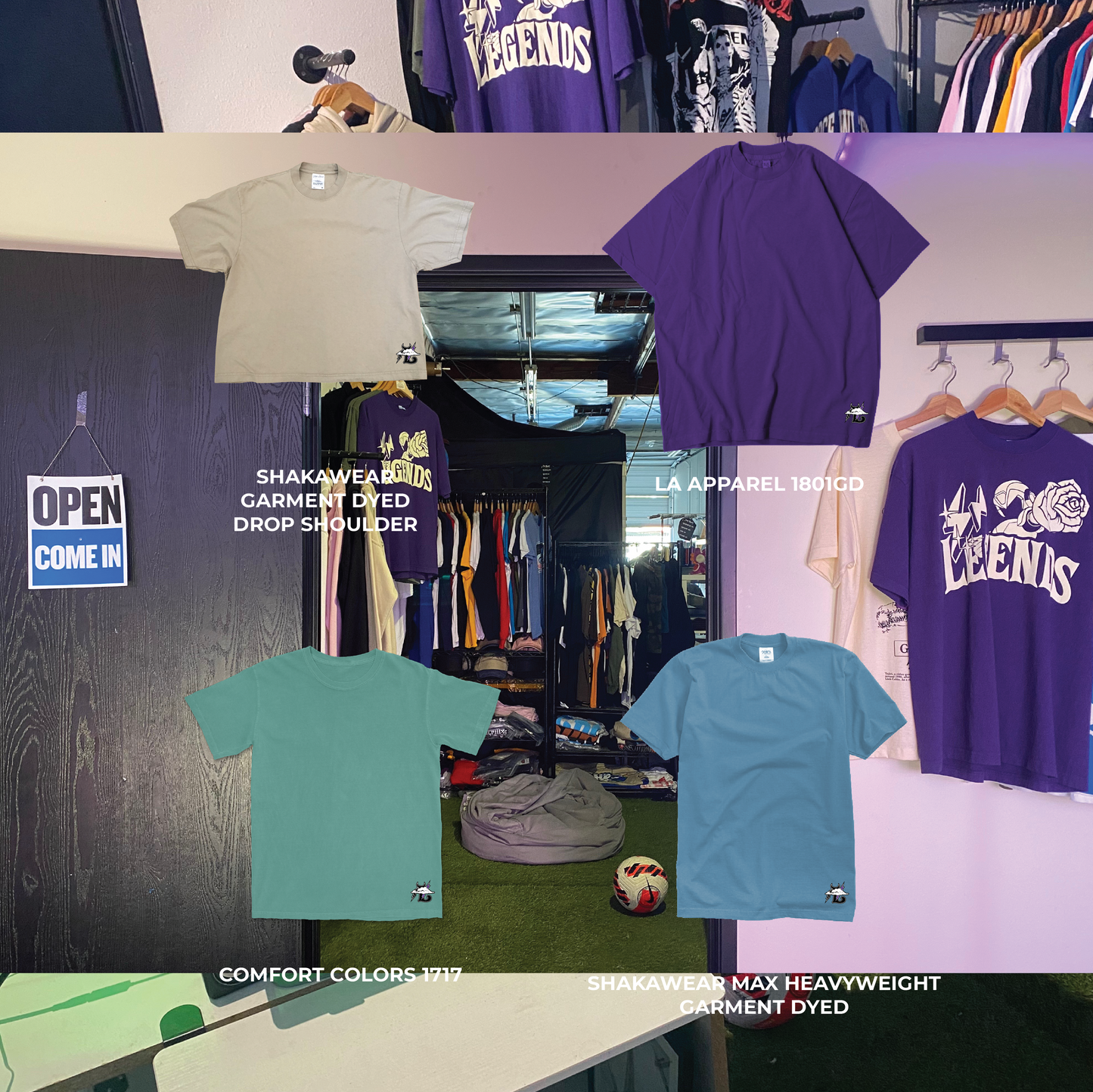 WASHED AND GARMENT DYED - TEES