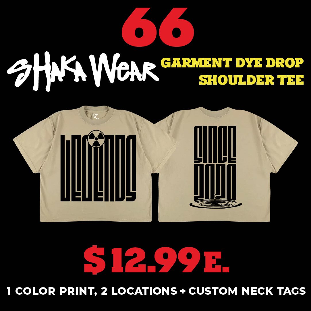 66 SHAKAWEAR GARMENT DYED DROP SHOULDER