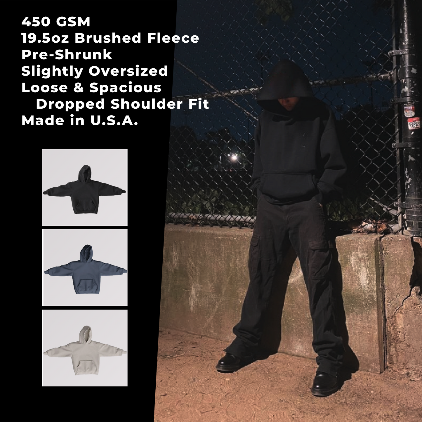 46 BLANKS BY THIRTEEN FLEECE HOODIES