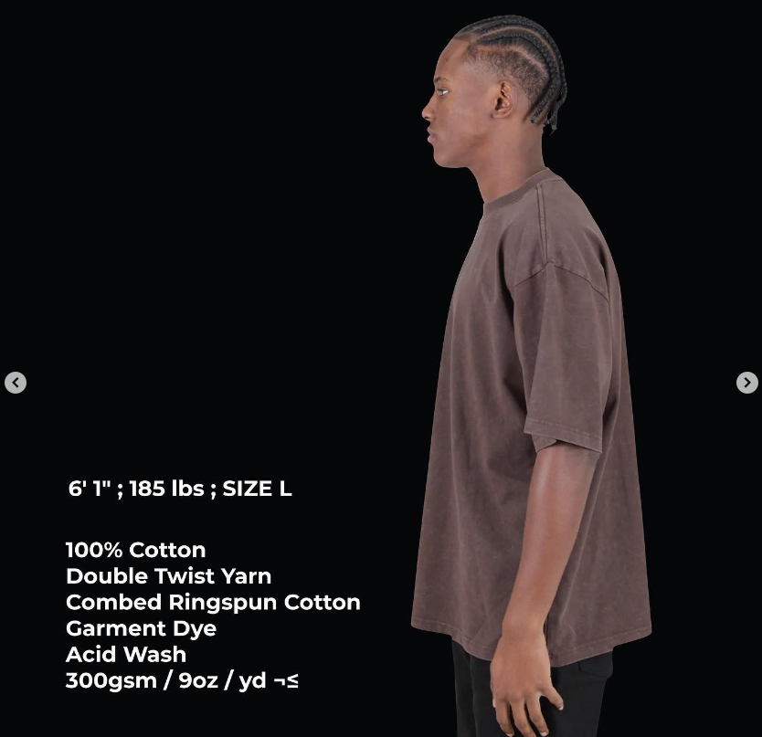 42 SHAKAWEAR GARMENT DYED DESIGNER TEES