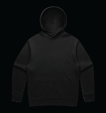 HNU NO DRAWSTRING HOODIE IN BLACK