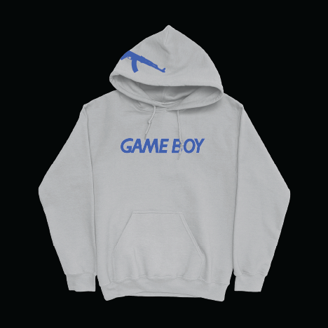 GAME BOY HOODIE IN GREY