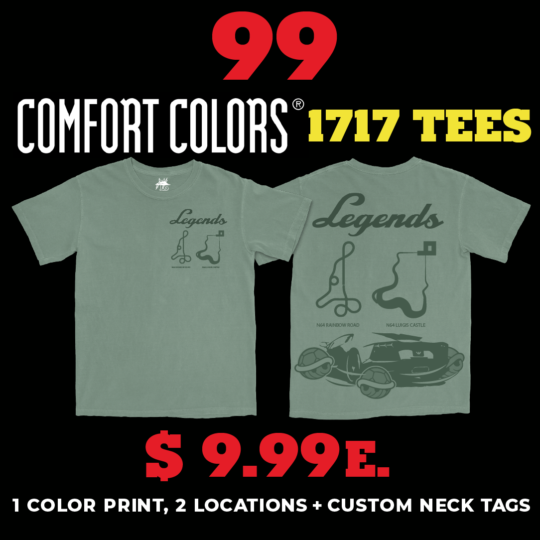 99 COMFORT COLORS 1717 TEES