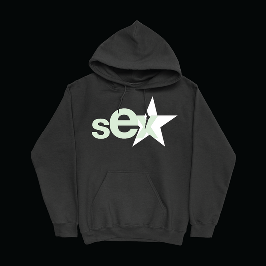 sE★ HOODIE IN BLACK