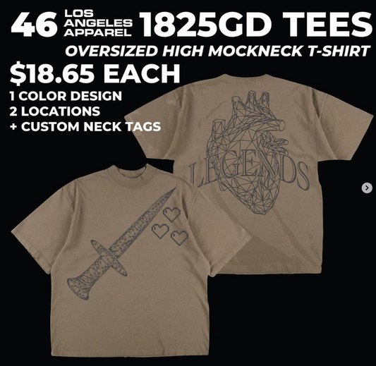 46 LA APPAREL 1825GD TEES