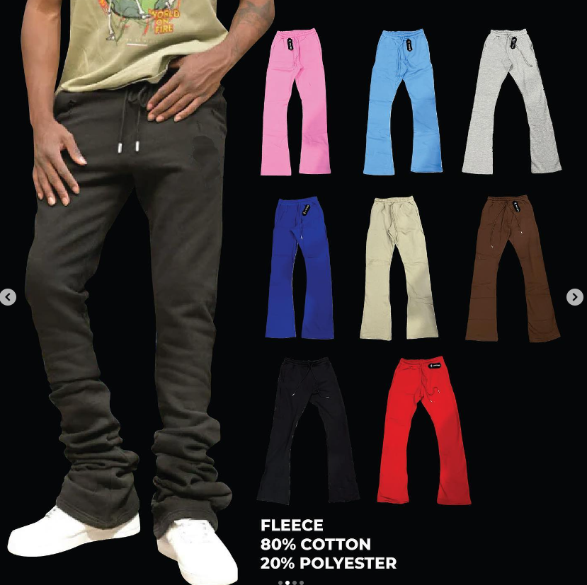 56 EXCLUSIVE STACKED JOGGERS